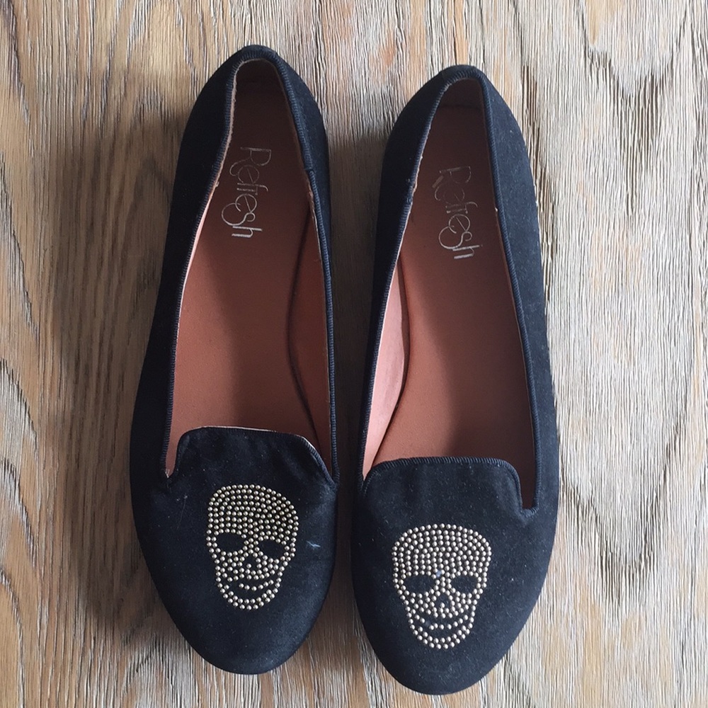 Skull Swede flats